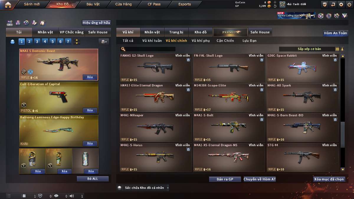 shop acc cf uy tin gia re